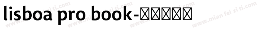 lisboa pro book字体转换